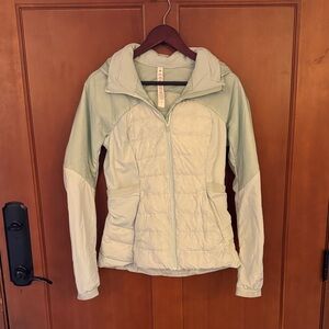 lululemon athletica Light Green Puffer Jacket